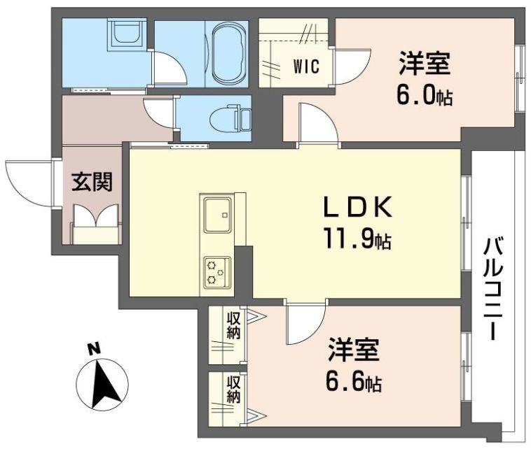 ソルテ津田沼の間取り