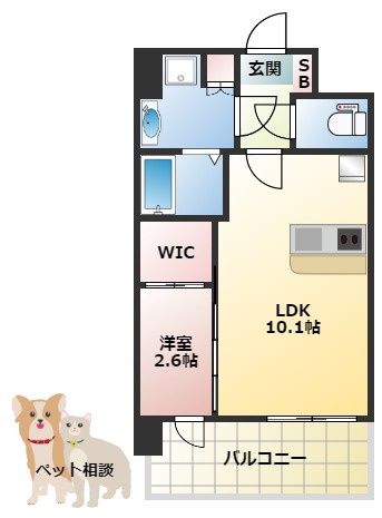 セレニテ十三ミラクの間取り