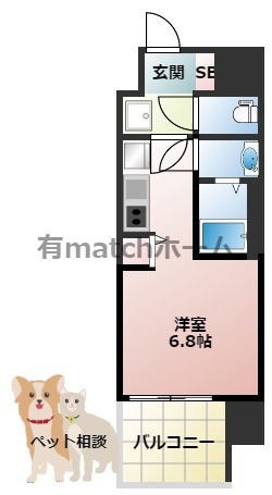 セレニテ十三ミラクの間取り