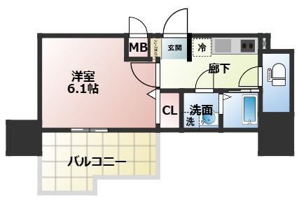 Dimus新大阪の間取り