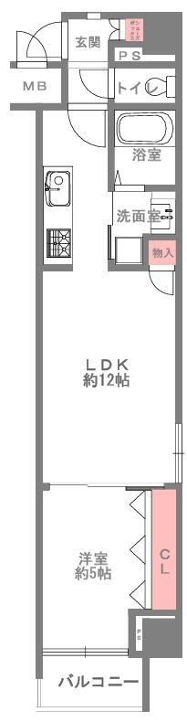レオンコンフォート南堀江の間取り