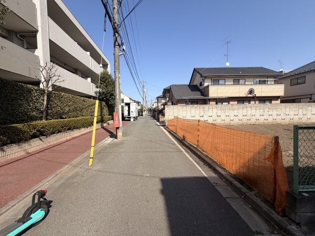 杉並区宮前２丁目の売地の前面道路含む現地写真