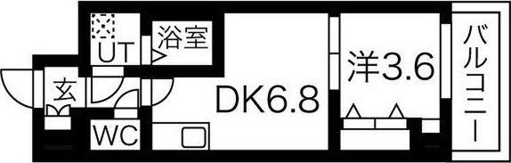 メルベージュ難波サウスIIIの間取り