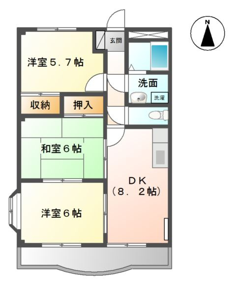 サンタプレイス岡崎の間取り