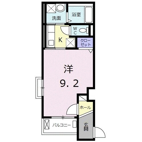 フェリオコーポの間取り|間取りです。