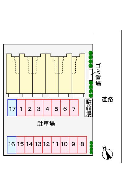 コニファー　　刈谷市近郊の賃貸はクラスホーム刈谷店の駐車場