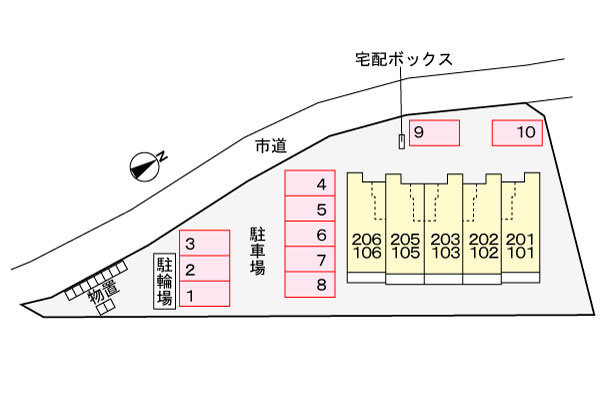 サンライズの駐車場|駐車場