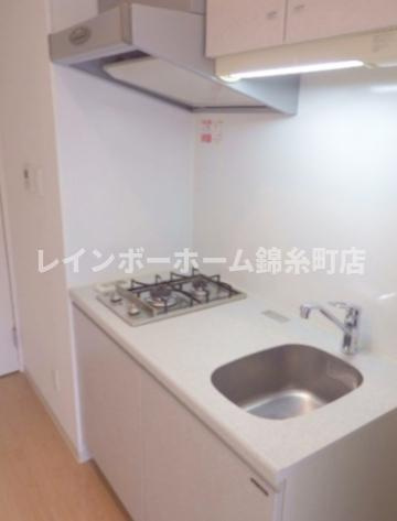 ルームス市川（E-073)のキッチン