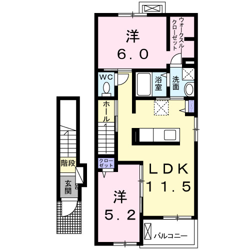 プラシードⅠの間取り|間取図