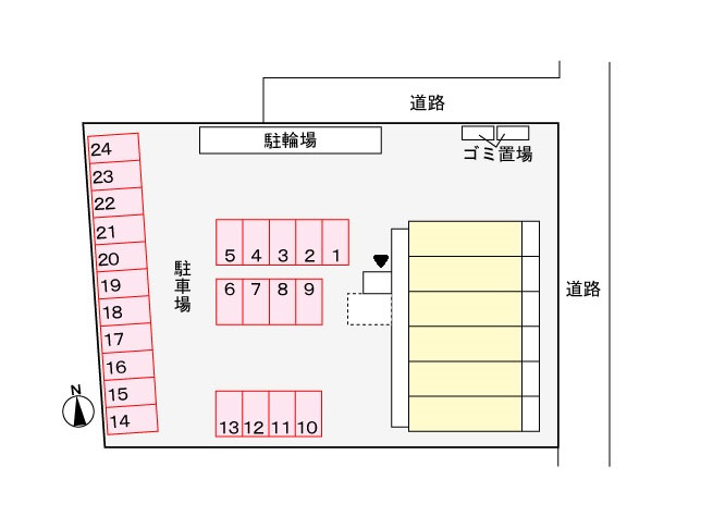パールヒルズ五月町の駐車場|駐車場
