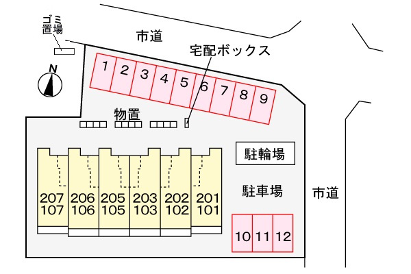 コンフォート　チェリッシュの駐車場|駐車場