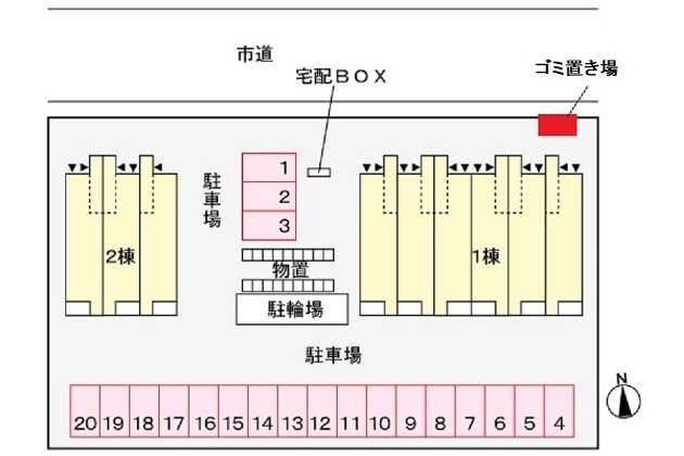 レクエルド　Ⅱの駐車場|駐車場