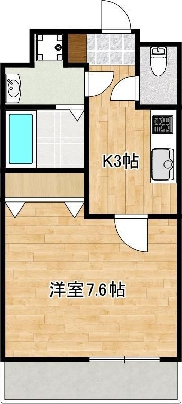クロノス47黒髪の間取り