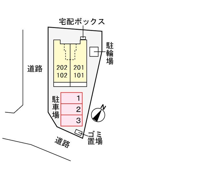 クレアガーデン大高台の駐車場