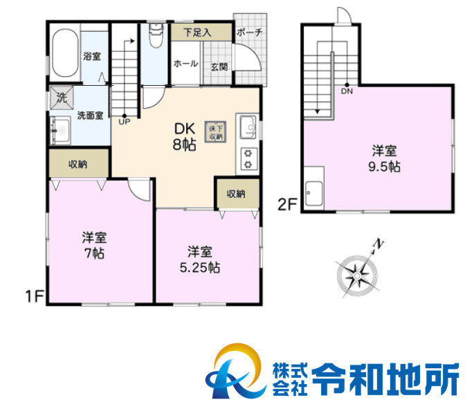 中古戸建　藤沢市辻堂東海岸3丁目の間取り