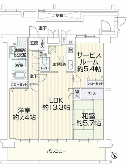 【間取り】 | アドリーム稲田堤　 | 間取り