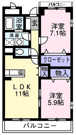 プラムガーデンの間取り