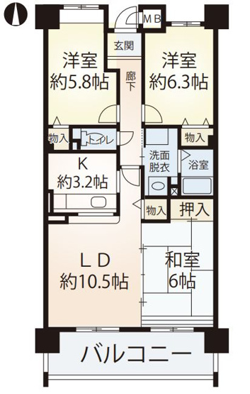 【間取り】 | コレンテ | ※こちらの反転タイプとなります。