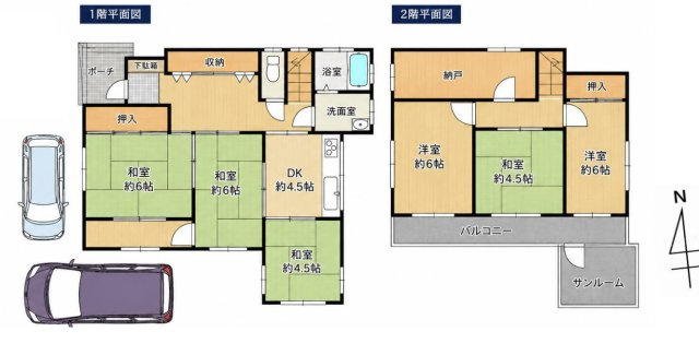 【間取り】 | 日高市高萩東1丁目　中古戸建