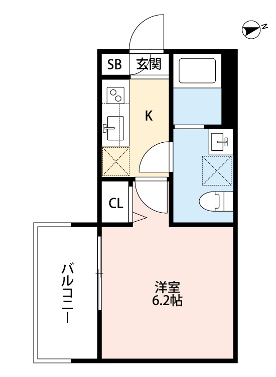ワイズ七瀬川の間取り