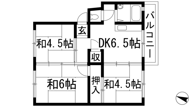【間取り】 | 伊丹池尻1号棟