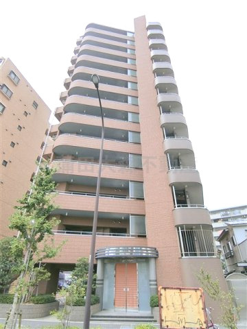 グランアリュール大鳥居の外観|2004年3月築　SRC鉄骨鉄筋コンクリート造地上13階建て1K総戸数60戸　東京都大田区西糀谷2丁目京急空港線大鳥居駅最寄りの立地！大森駅と羽田空港、蒲田駅へのバス停が近くに有◆　