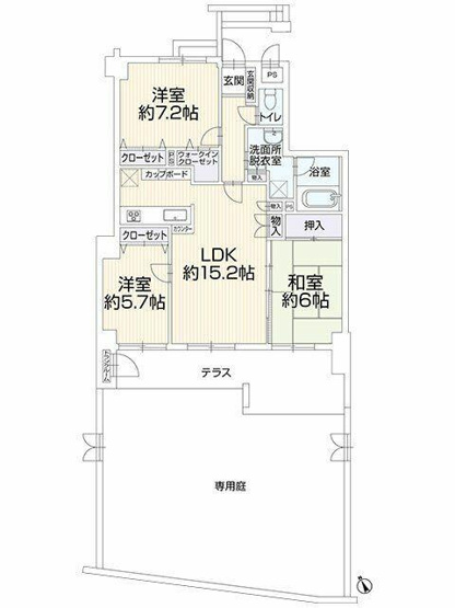 【間取り】 | レリアコート中野島