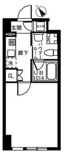 中野区中野３丁目の賃貸マンションの間取り