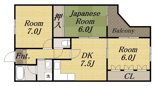 サンシャルマンユキの間取り