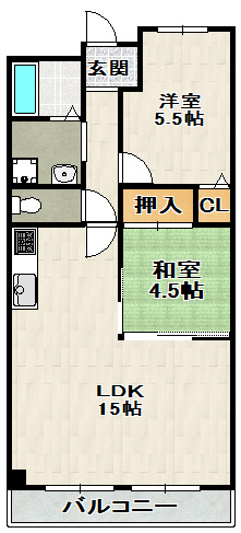 緑樹逆瀬川アーバンライフの間取り