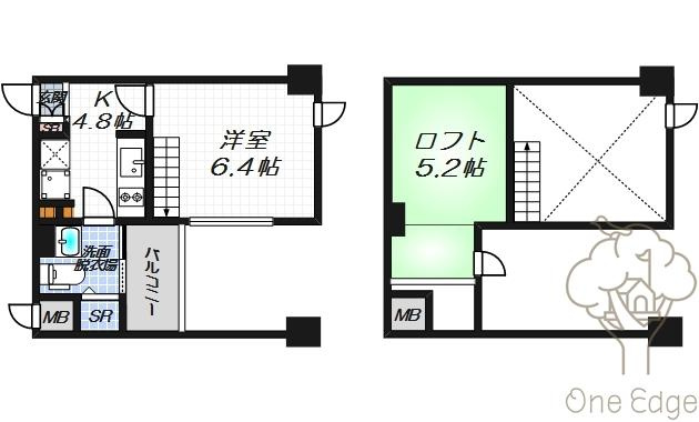 リセス大阪EASTの間取り