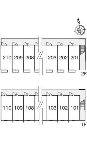 レオパレスＮＯＭＵＲＡの区画図
