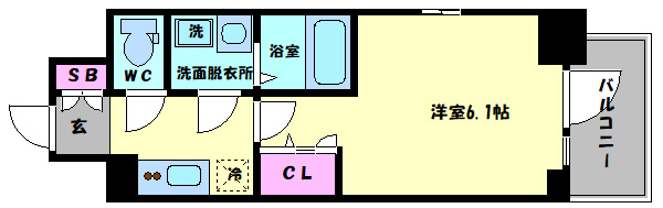 エスリードレジデンス大阪本町の間取り|エスリードレジデンス大阪本町　間取り