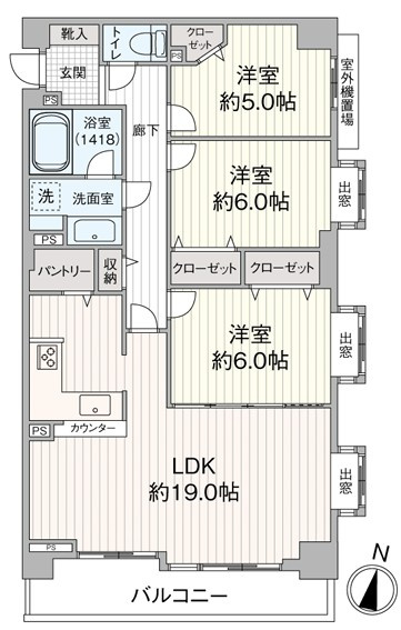 ナイスアーバンステイツ柏木の間取り