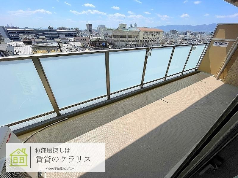 パデシオン京都七条ミッドパークのバルコニー