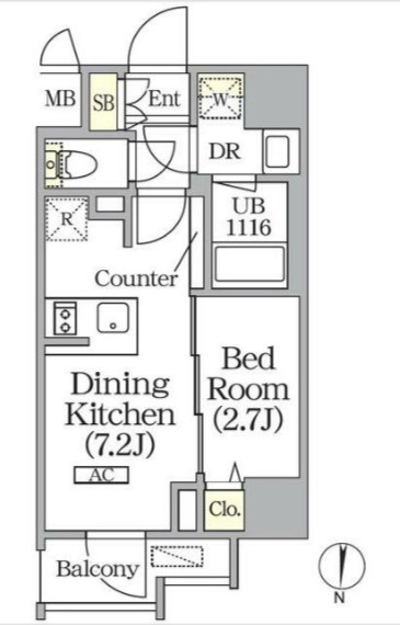 ボアビスタ上野御徒町の間取り