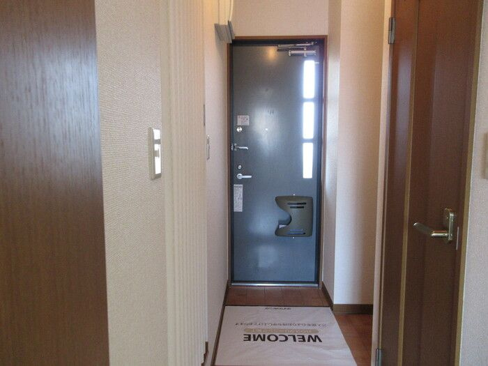 ドミールさつきの玄関