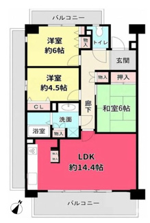 【間取り】 | 新千里桜ヶ丘メゾンシティ六番館