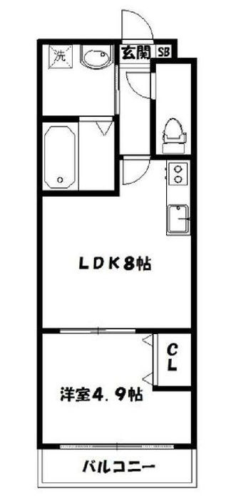 サクシード丹波橋の間取り