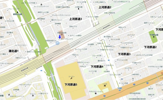神戸市灘区上河原通4丁目　中古戸建の地図