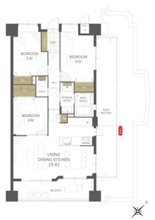 【間取り】トーカンマンション緑ヶ丘3番館 