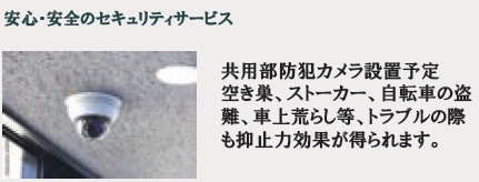 LEVICIA　BLDG.Ⅲのその他共用部分|防犯カメラあり