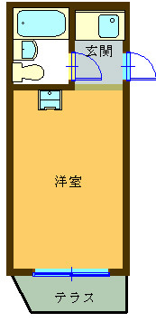 朝日弁天町マンションの間取り