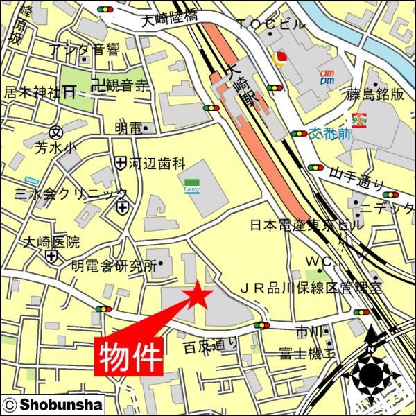 大崎ウエストシティタワーズＷＥＳＴの地図