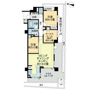 ライオンズ中野南台グリーンゲートの間取り