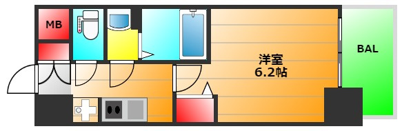 プレサンス大国町ブライスの間取り