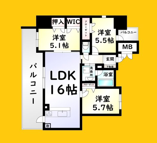 グランヒルズ下曽根の間取り