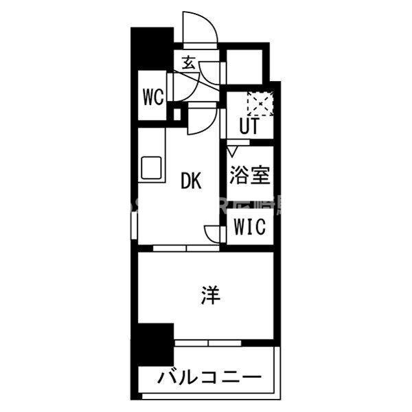 ワールドアイ大阪West Gateの間取り