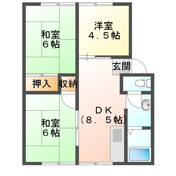 ハイツラポートの間取り