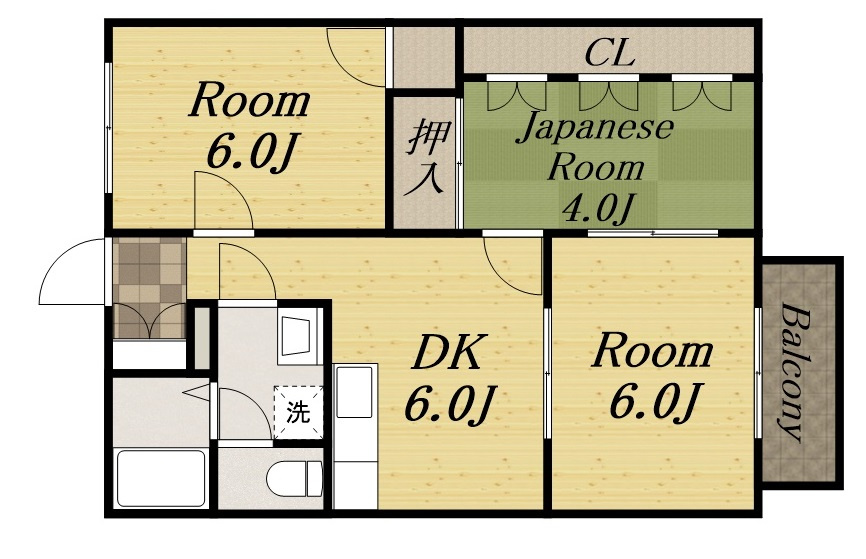 オリーブ宝塚の間取り